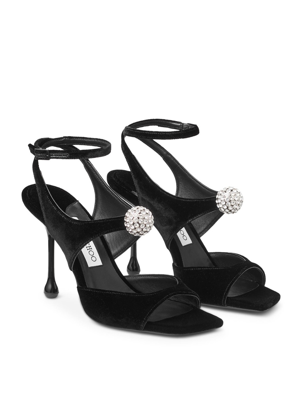 Jimmy Choo ORB 95 in black velvet